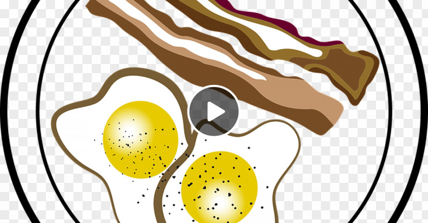 Yellow Frying Egg Cartoon PNG