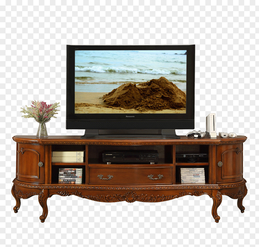 Classical Pattern TV Cabinet Television Cabinetry Entertainment Center PNG