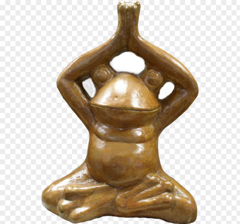 Frog Statue Bronze Sculpture Figurine Garden Ornament PNG