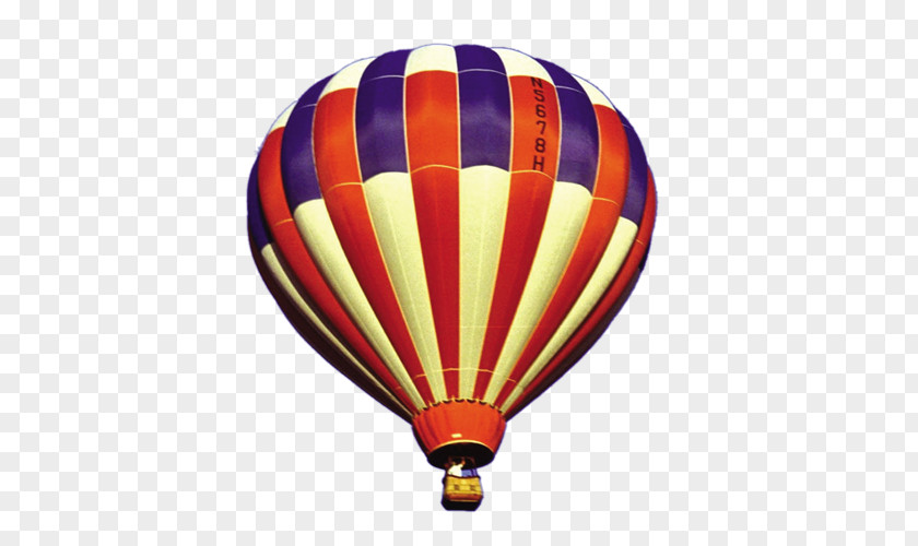 Hot Air Balloon Flight Blue PNG