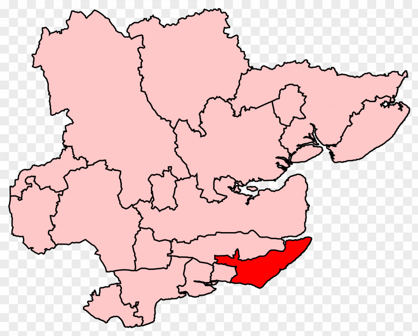 Map South Basildon And East Thurrock Rayleigh Wickford Harlow PNG