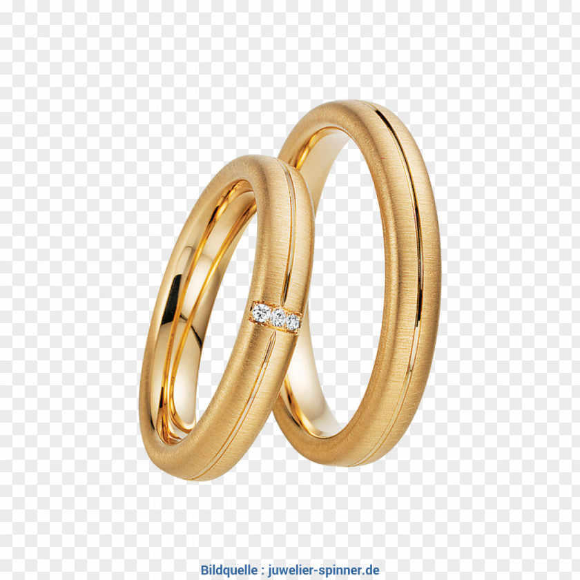 Ring Earring F.C. Bauer Wedding Gold PNG