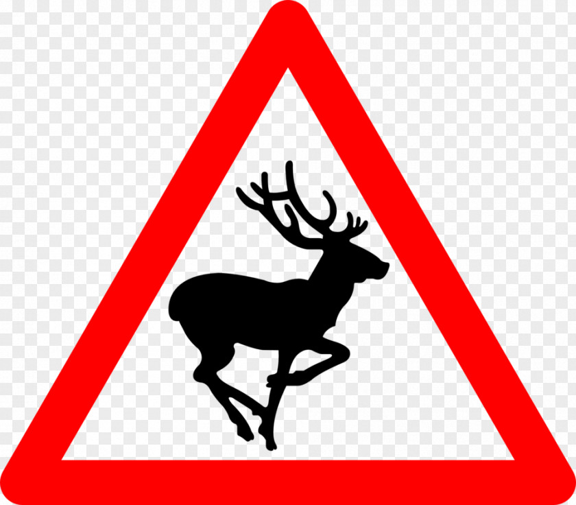 Traffic Signs Deer Sign Warning Clip Art PNG