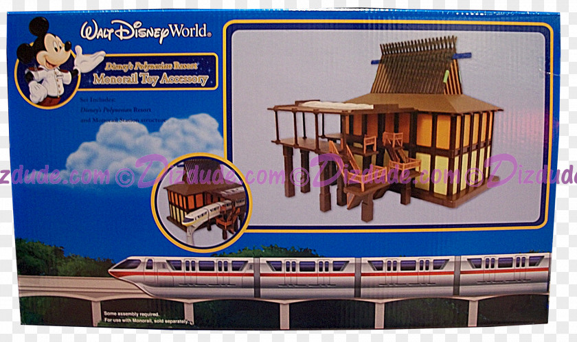 Disney Princess Disney's Polynesian Village Resort Walt World Monorail System Toy PNG