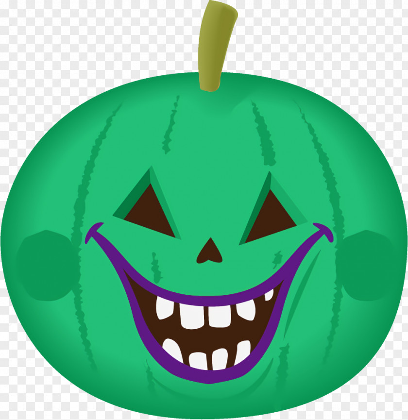 Fruit Leaf Jack-o-Lantern Halloween Carved Pumpkin PNG