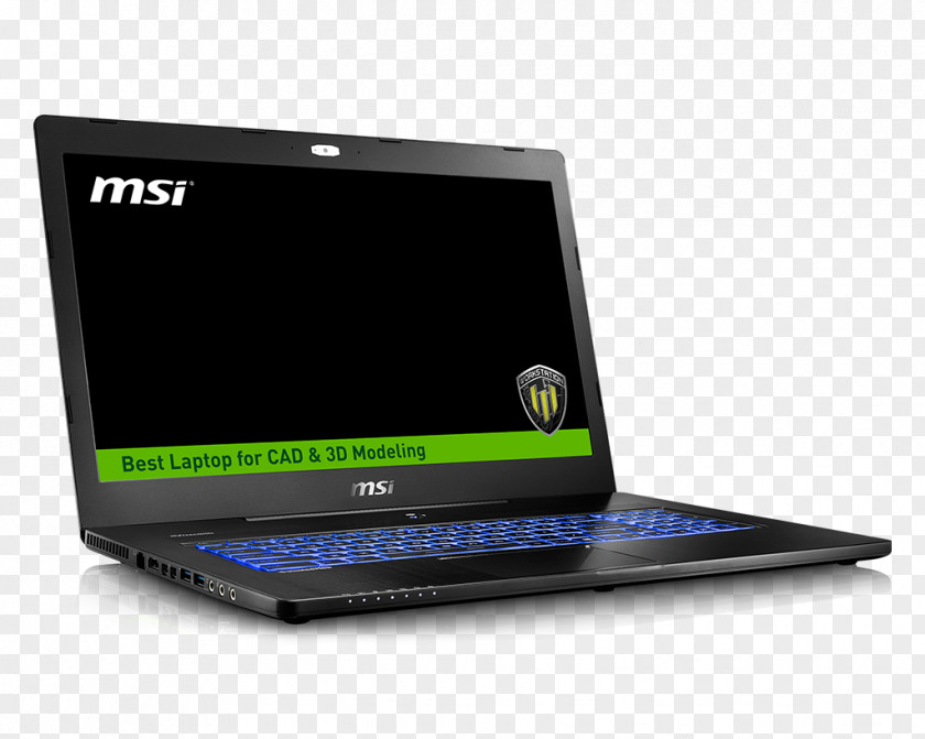 Laptop MSI WT72 6QN-218US 17.3 Inch Intel Core I7-6920HQ 2.9GHz/ 32GB DDR4/ 1 Computer PNG
