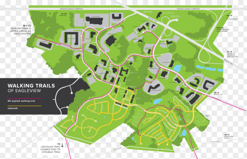 Map Eagleview Town Center Exton Boulevard PNG