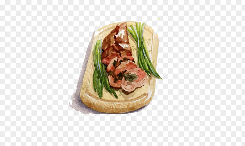 Beef Bread Hand Painting Material Picture Jerky PNG