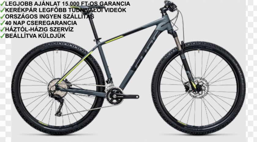 Bicycle Hardtail 27.5 Mountain Bike Cube Bikes PNG