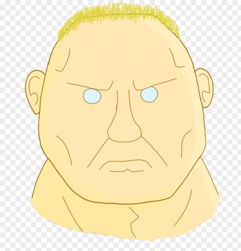 Brock Lesnar Cartoon Drawing Facial Hair Face Male PNG
