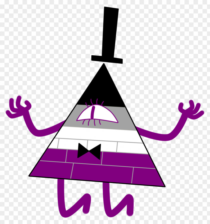 Falling Bills Bill Cipher Sticker Dipper Pines Decal PNG