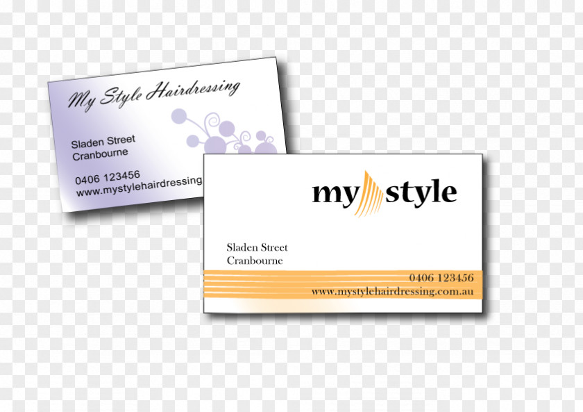 Hairdressing Card Brand Logo Business Cards Font PNG