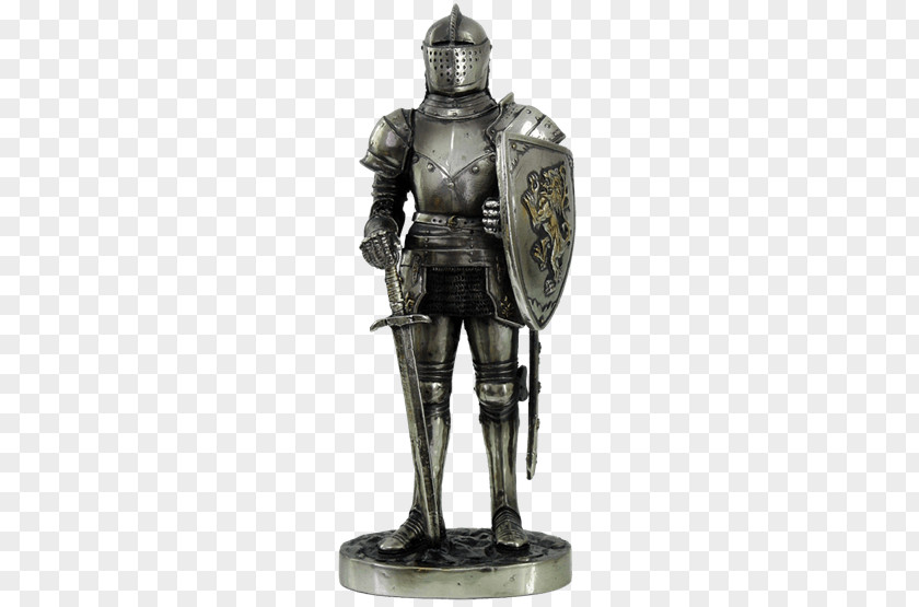 Knight Middle Ages Plate Armour Statue Figurine PNG