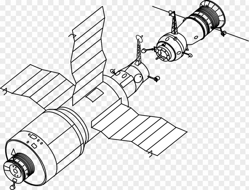 Salyut 7 6 Programme Space Station 1 PNG