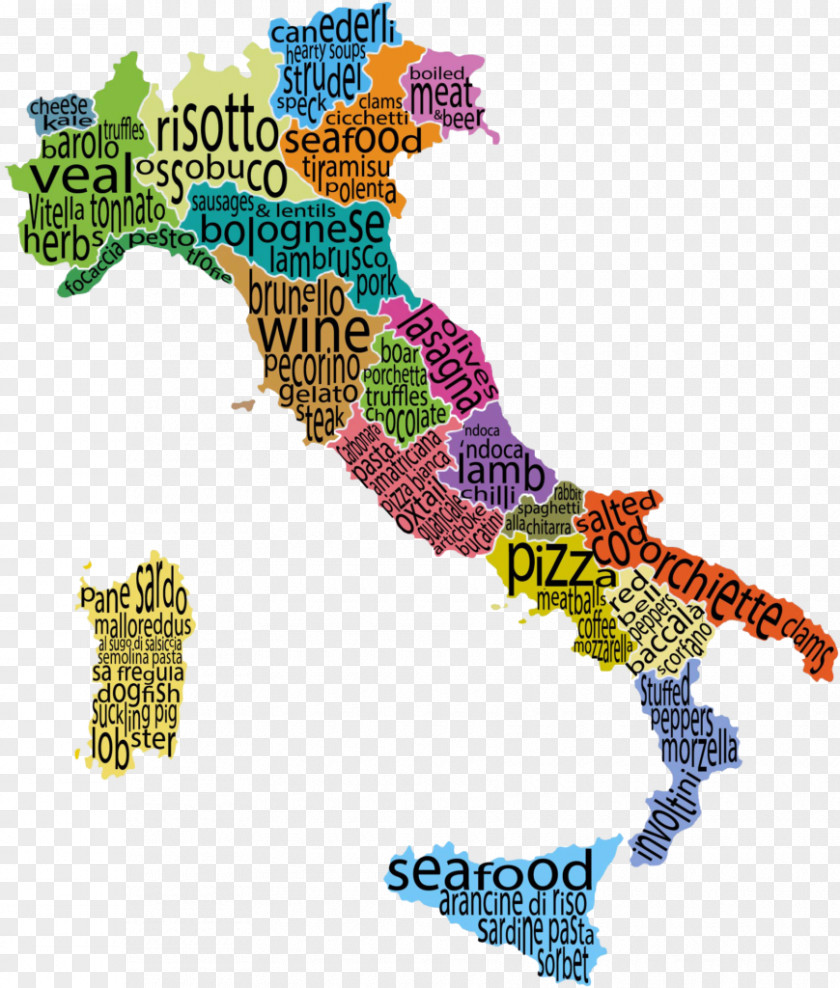 Food Map Italian Cuisine Wine Regions Of Italy Indian PNG