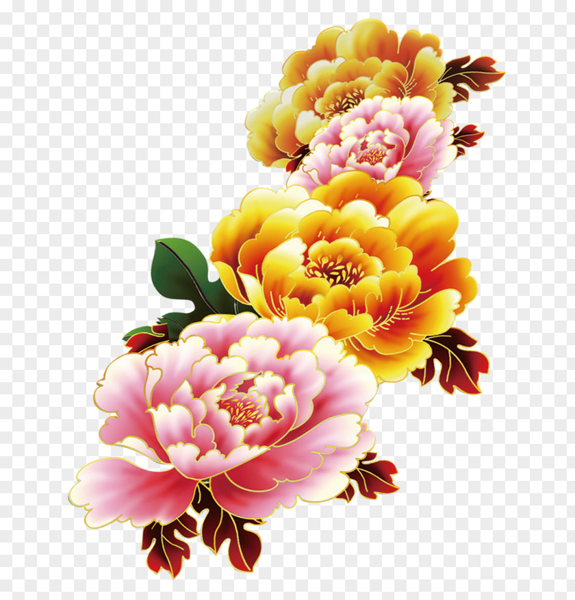 Peony China Chinese New Year Flower PNG