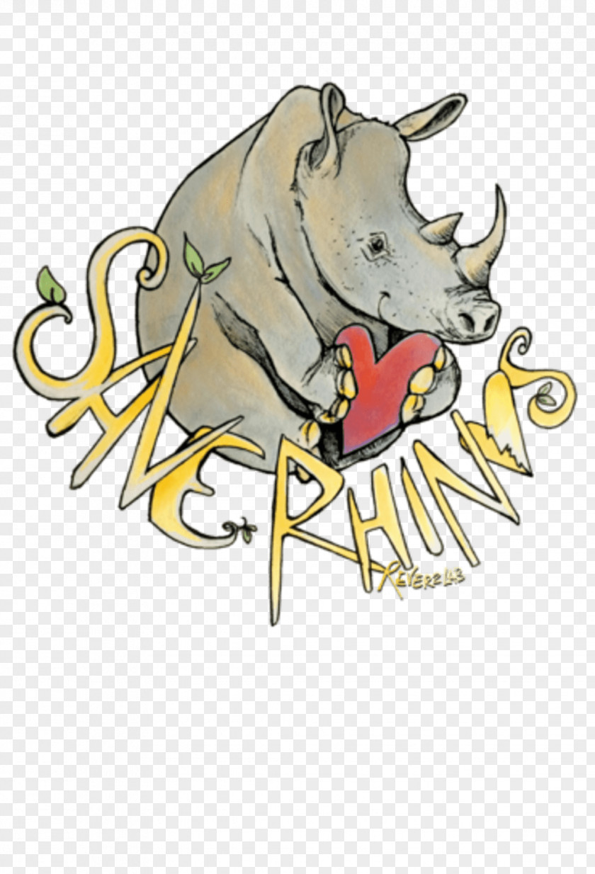 Save The Rhino Dog Cartoon Character Clip Art PNG