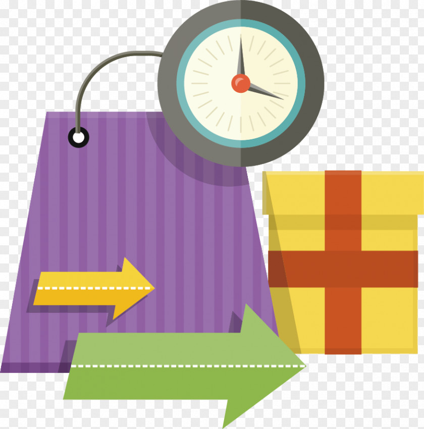 Vector Flat Bags Delivery Cargo Illustration PNG