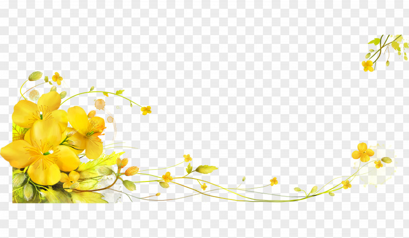 Yellow Flowers Flower Icon PNG