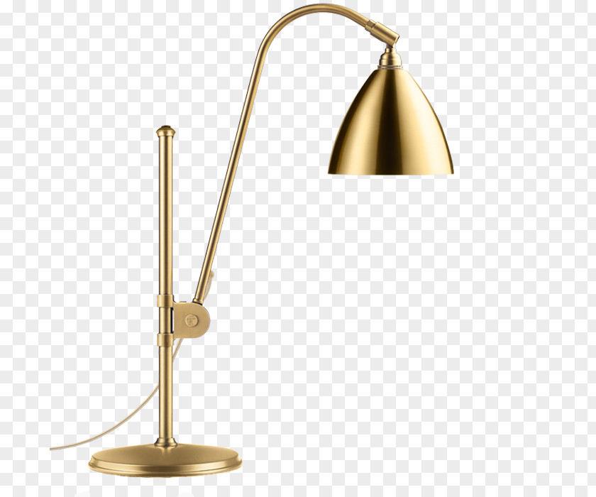 Brass Bedside Tables Light Lamp PNG