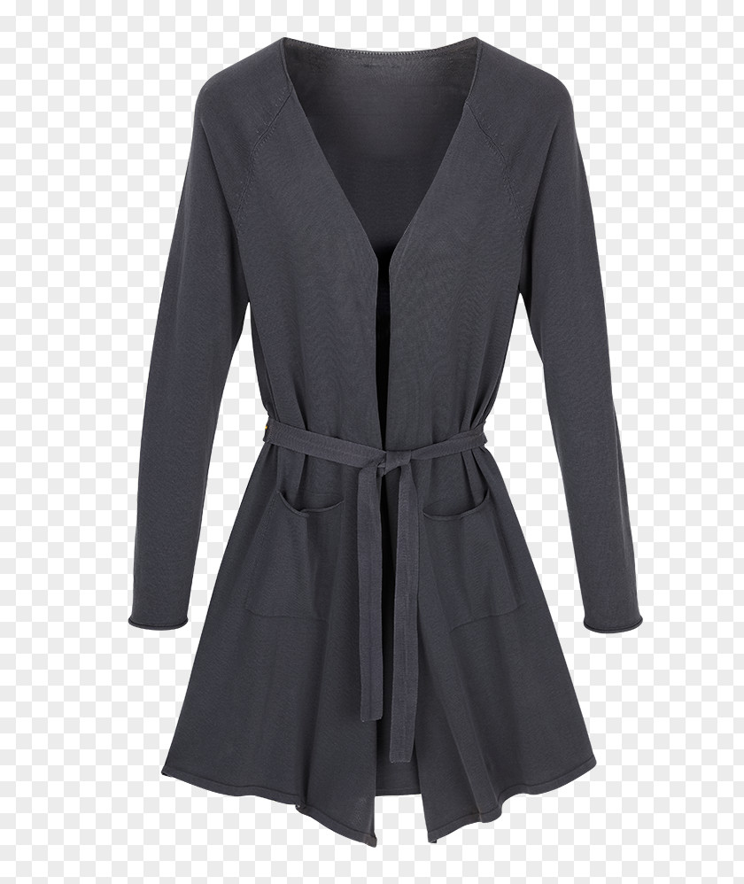 Dress Little Black Sleeve Coat Outerwear PNG