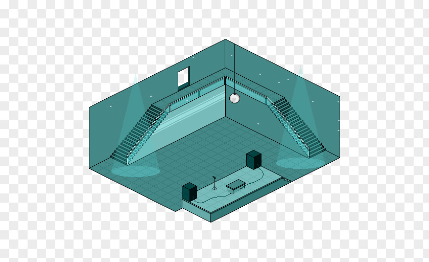 Habbo Room Public Space Game PNG