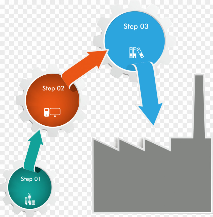 Three-dimensional Vector Arrow Chart Gear Graphic Design Euclidean PNG