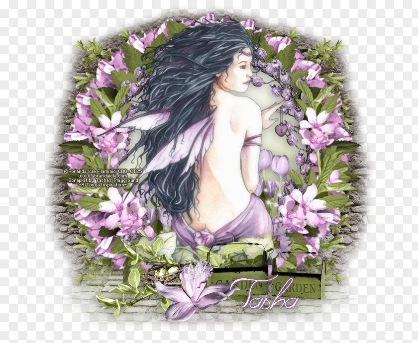 Lilac Fairy Picture Frames Flower PNG