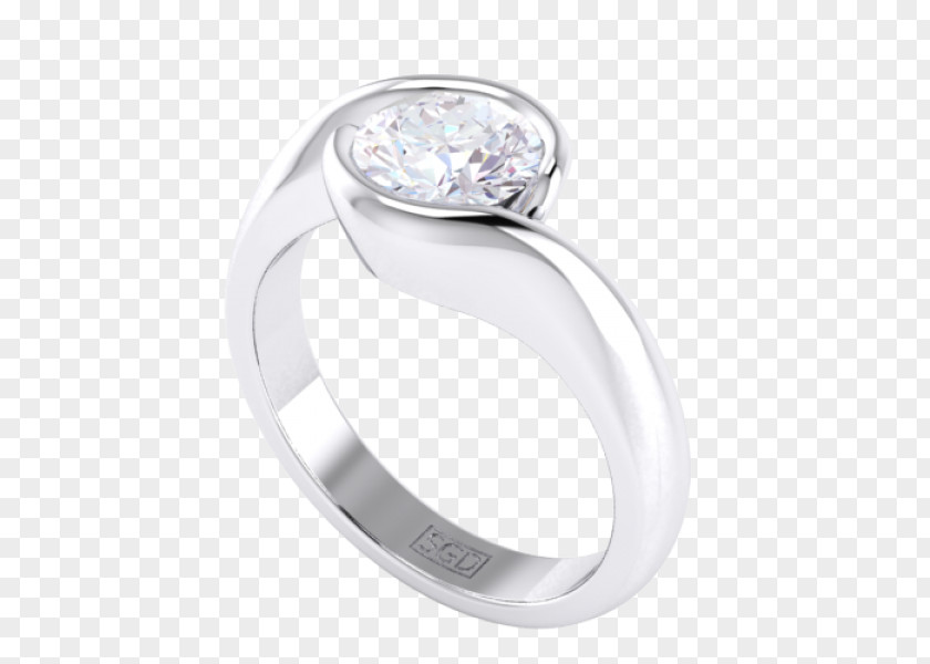 Platinum Bezel Settings Wedding Ring Silver Product Design Jewellery PNG