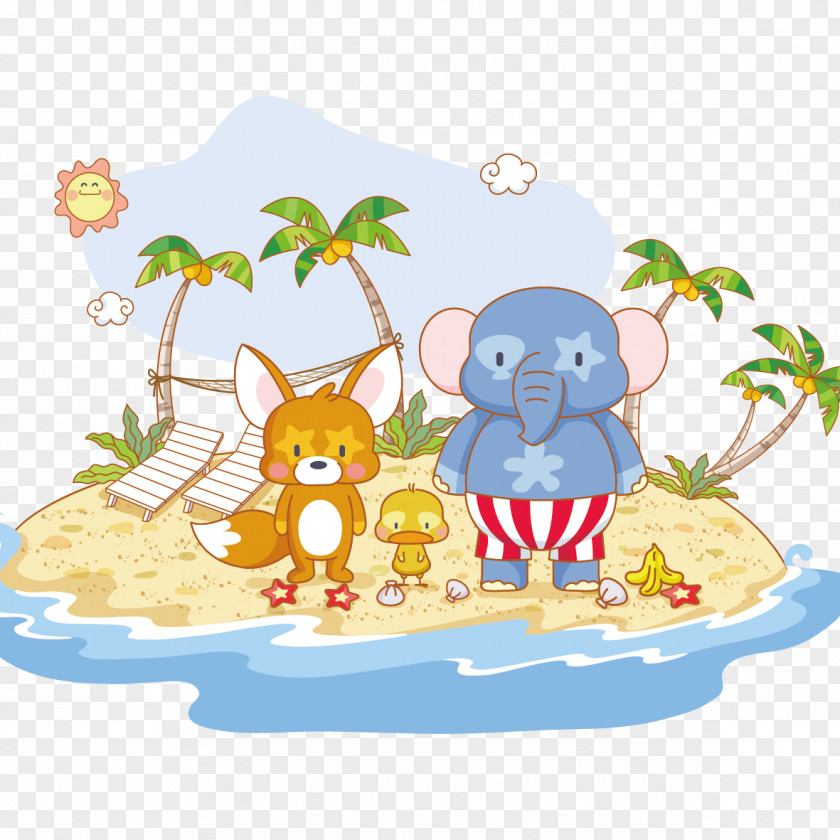 Sad Vacation Animal Cartoon Clip Art PNG