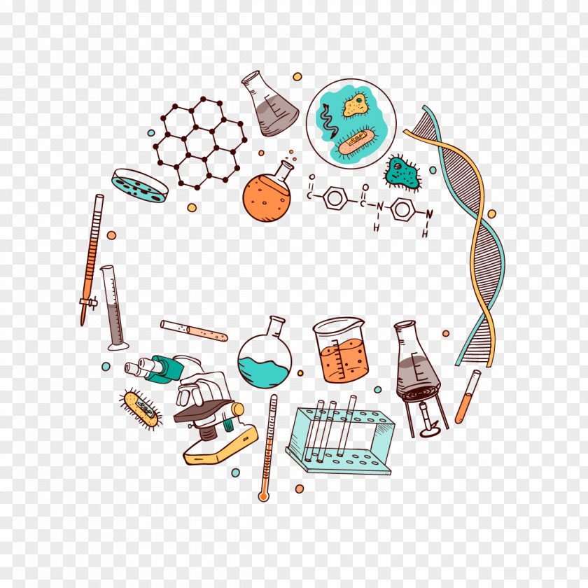 Vector Science Paper Sticker Technology Knowledge PNG