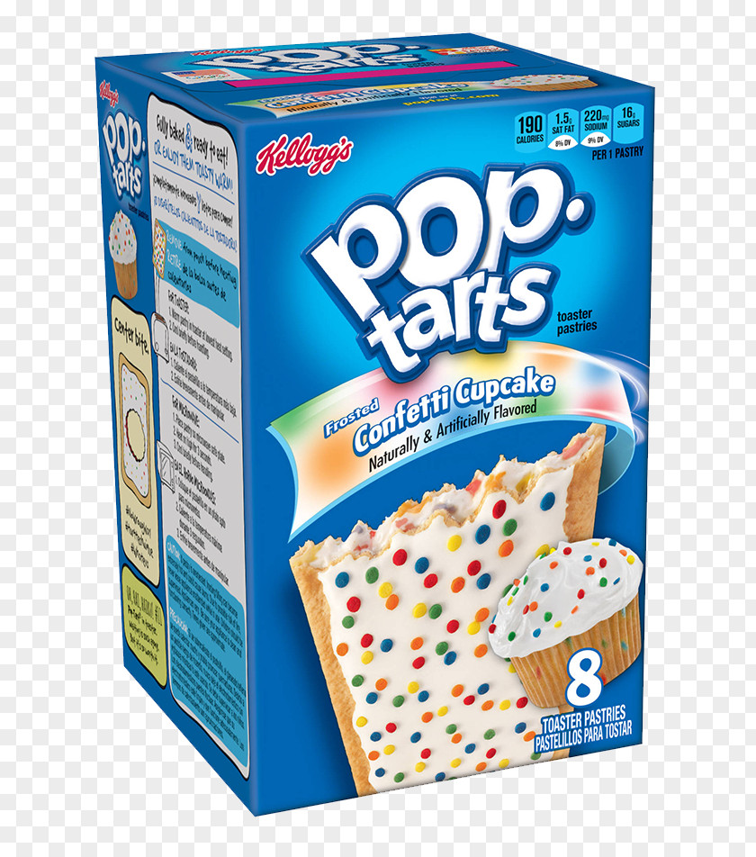 Breakfast Kellogg's Pop-Tarts Frosted Brown Sugar Cinnamon Toaster Pastries Cupcake Pastry PNG