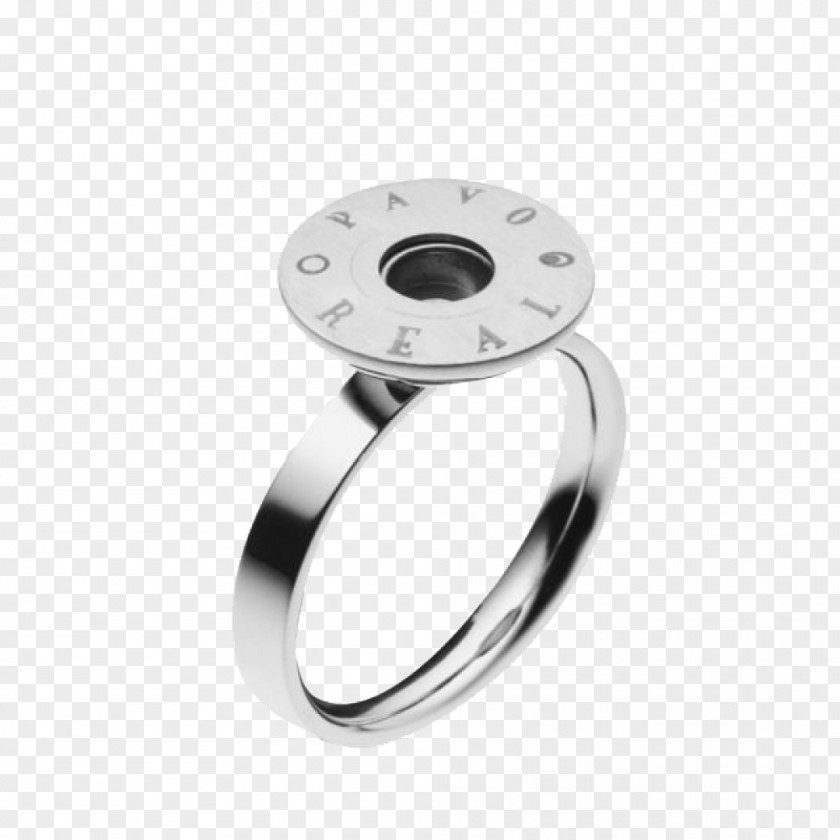 Curve Ring Silver Body Jewellery PNG