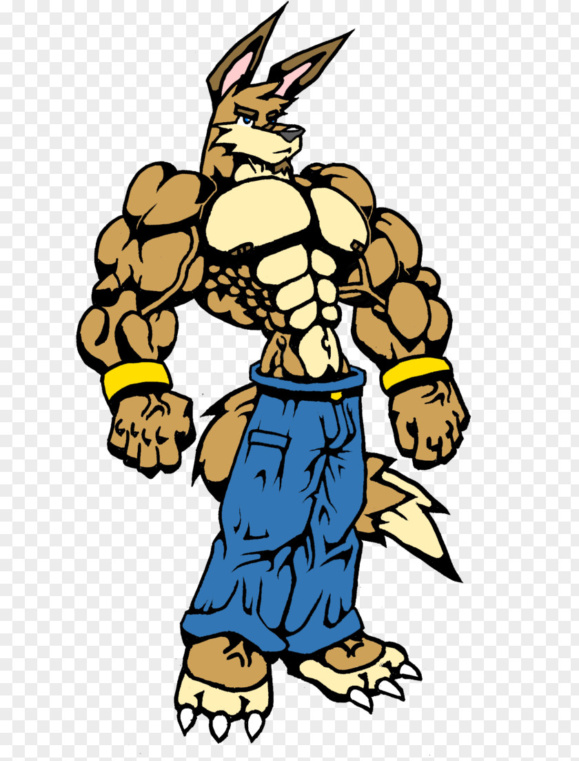 Muscle Wolf Clip Art Cartoon Product Character PNG