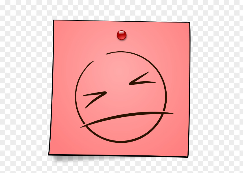 Ouch Post-it Note Smiley Emoticon PNG