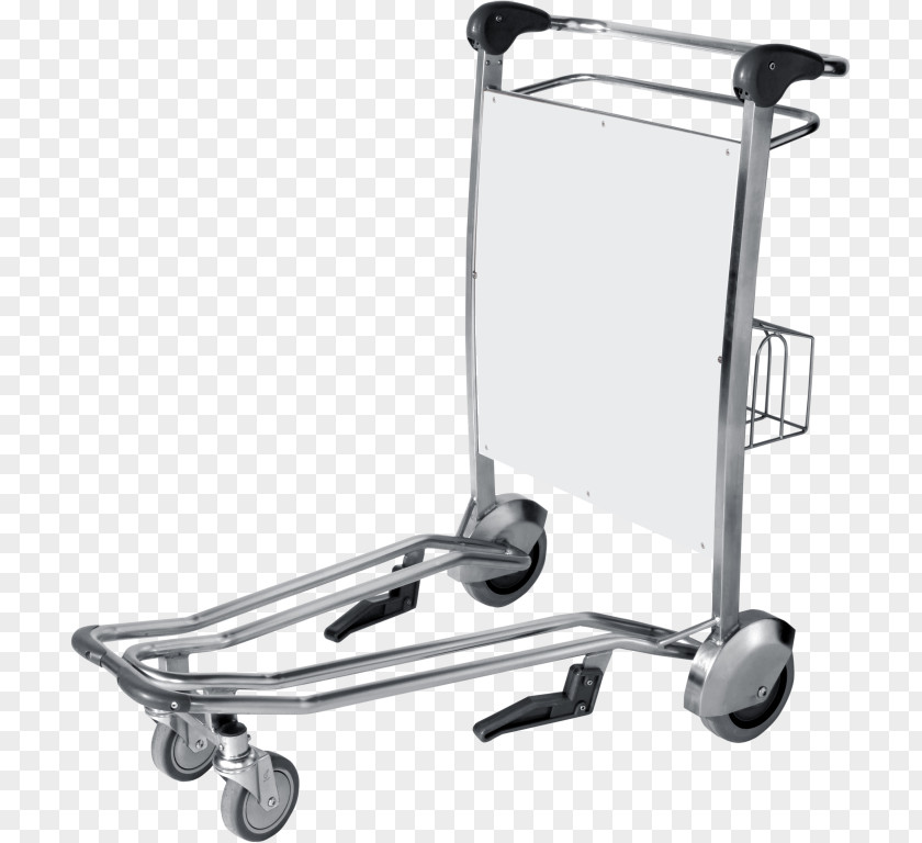 Trolly Airport Terminal Baggage Cart Passenger PNG