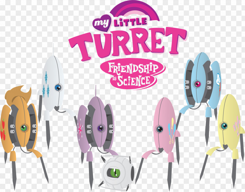 Turret Portal 2 Pony Pinkie Pie Rarity PNG