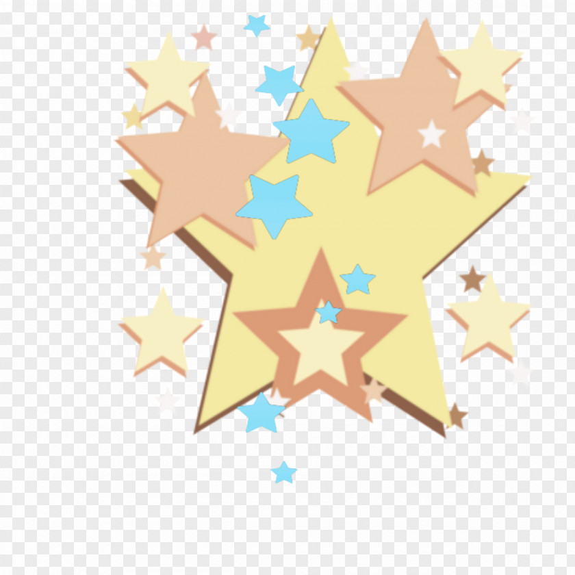 Yellow Star Confetti PNG