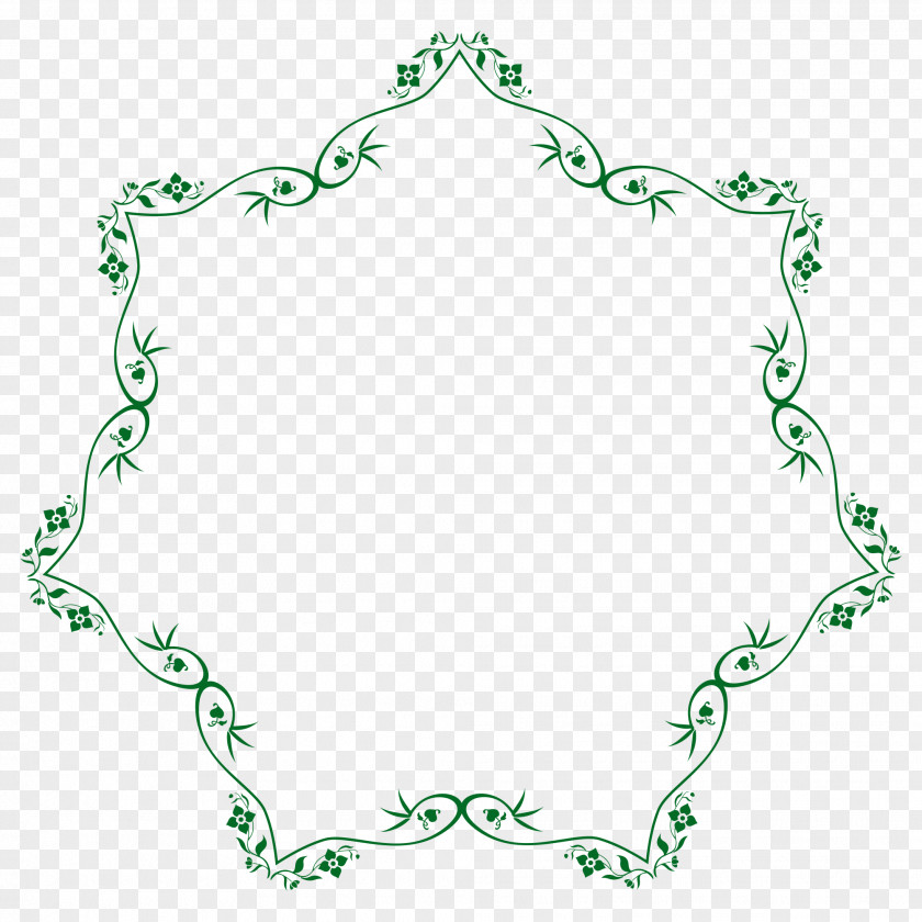 Flower Border Ornament Clip Art PNG