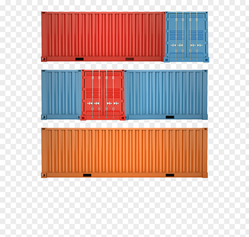 Captivity Shipping Container Shelf Line Freight Transport PNG