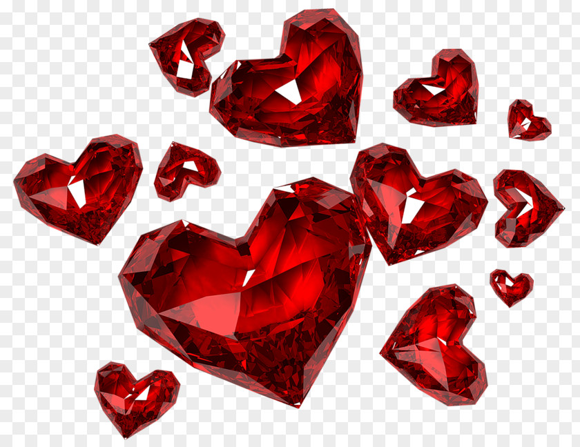 Diamond Hearts Clipart Heart Clip Art PNG