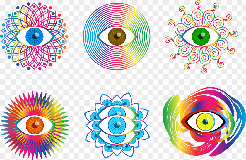 Gorgeous Eye-catching Eyes Lysergic Acid Diethylamide Psychedelic Drug Clip Art PNG
