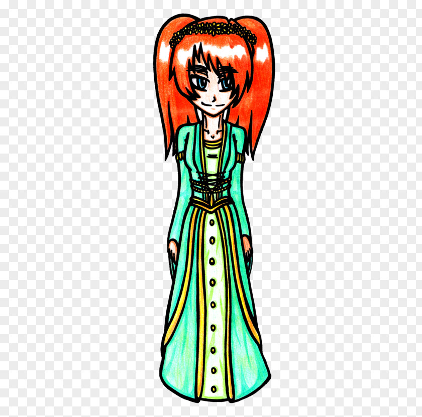 Isle Of Man Woman Line Art Cartoon Clip PNG