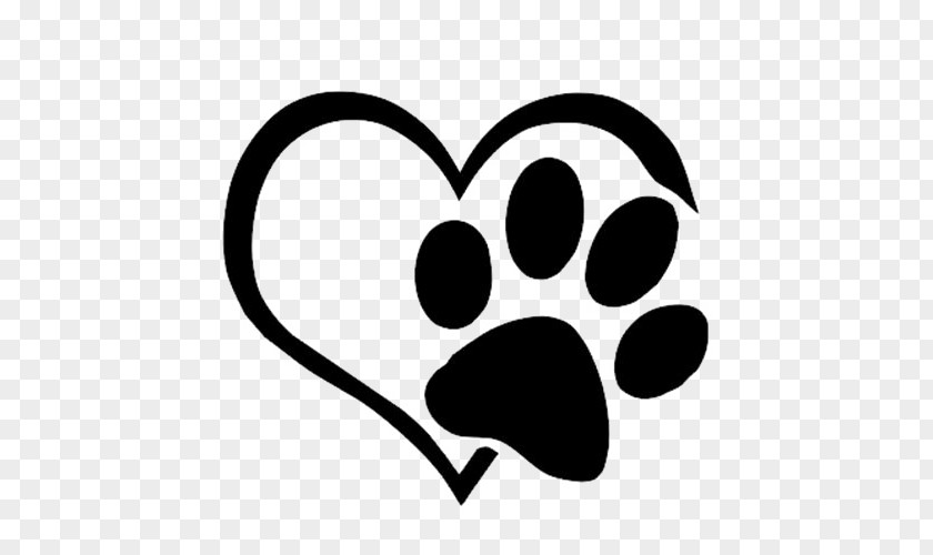 Love Paws Dog Cat Paw Decal Sticker PNG