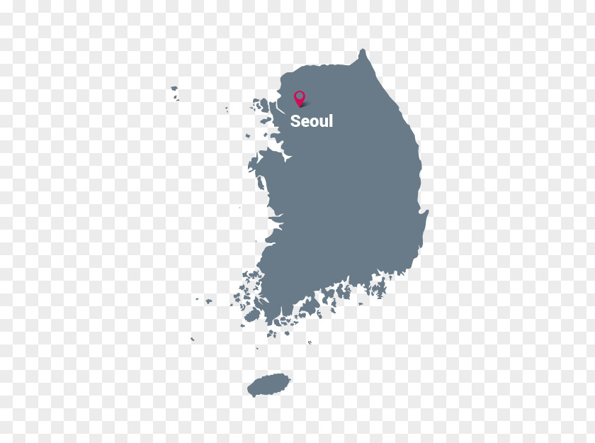 Korea Map South Stock Photography PNG