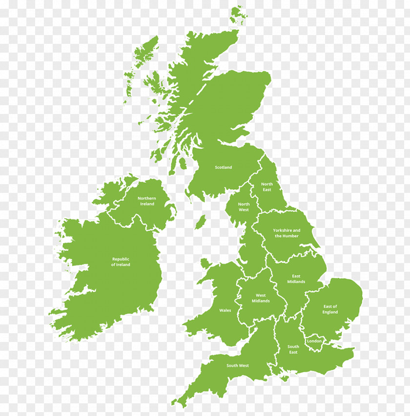 Map British Isles Warwick Bookman & Associates Vector Blank PNG