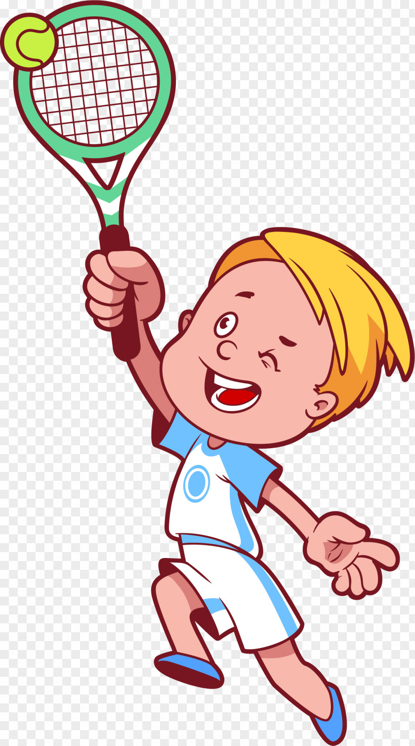 Cartoon Character Children Tennis Child Clip Art PNG