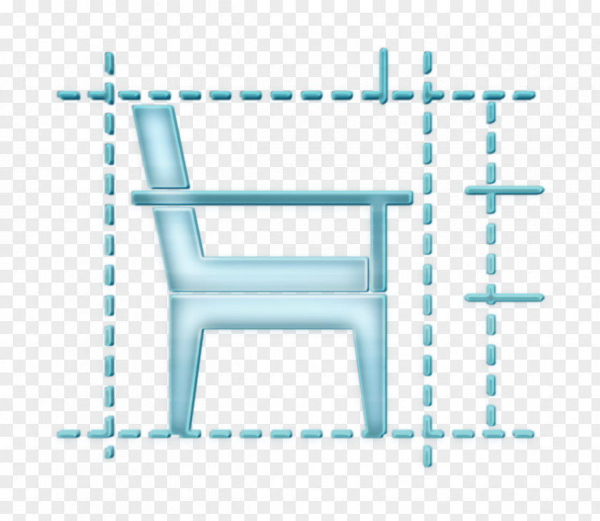 Chair Table Architectural Icon Design PNG