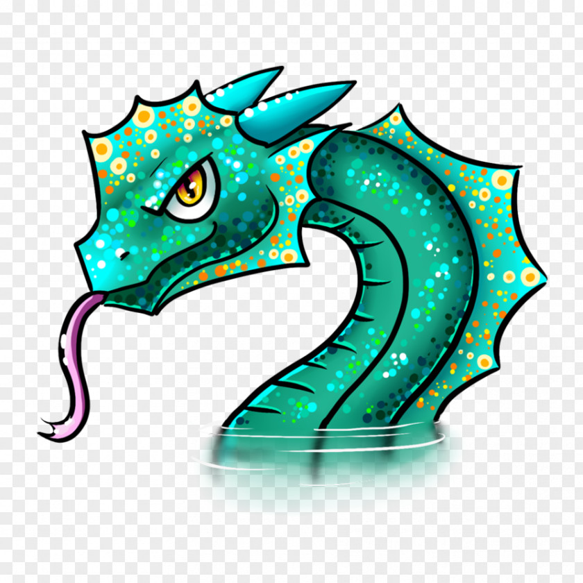 Water Dragon Seahorse Clip Art Illustration PNG