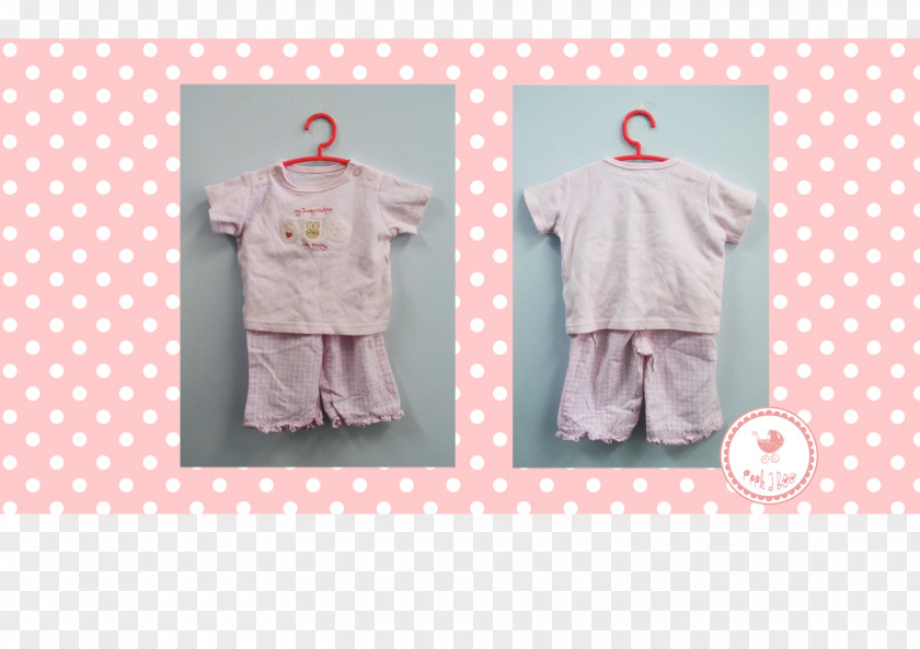 Coastal Cloth Baby & Co. Polka Dot Outerwear Textile Nightwear Pink M PNG